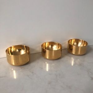 Vintage RARE Pierre Forssell 23K Plated Cup Set